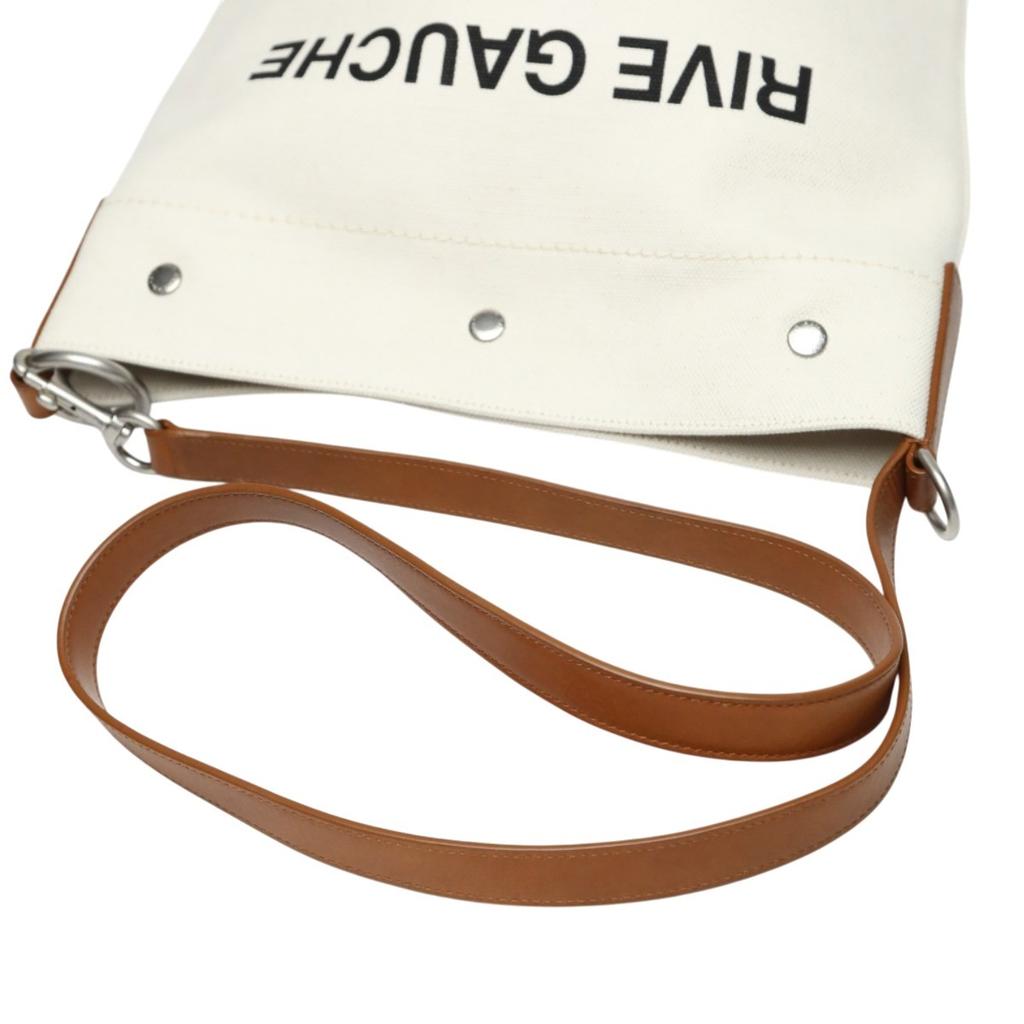 Saint Laurent Сумка на плечо Rive Gauche холст Натуральный x коричневый унисекс VLR669299 Б/у