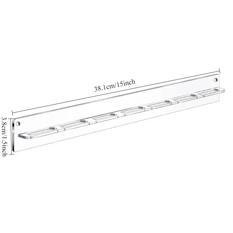 1 шт., настенная стойка для хранения солнцезащитных очков, 7 отверстий, акриловые крючки для очков, органайзер для домашней двери, вешалка для очков