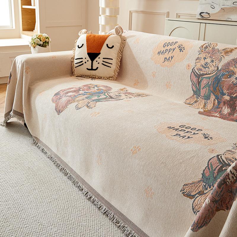 Французское высококачественное диванное полотенце с синельным принтом, универсальный чехол для дивана Four Seasons, полностью покрытый чехол для дивана, чехол для дивана