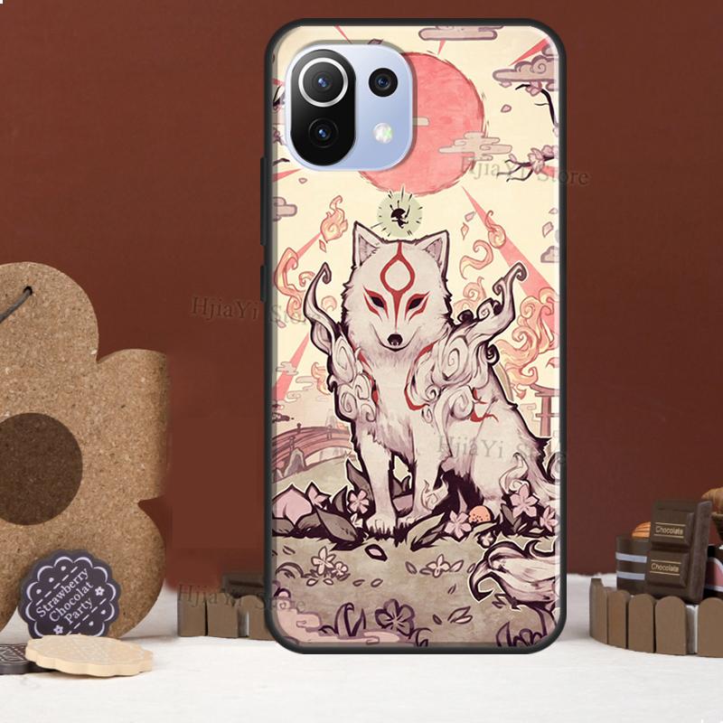 Арт Китсуне Лиса Чехол Для POCO F5 X3 X4 X5 Pro F4 GT C40 F3 Чехол Для Xiaomi 11T 12T Pro 12 X 13 Lite Обложка