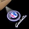2Pcs Led Car Door Projector Laser Logo Light For Alfa Romeo Giulietta 2011-2019 Giulia Stelvio 2017-2023 Welcome Ghost Lights zl5