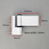 Adjustable Door Flag Hinge Triad with Aluminium Buffer for Double Glazing Doors