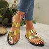 New Summer Women Flats Casual Sandals Plus Size Clip Toe Beach Slippers Flip Flops Slides Women Slip-On Gladiator