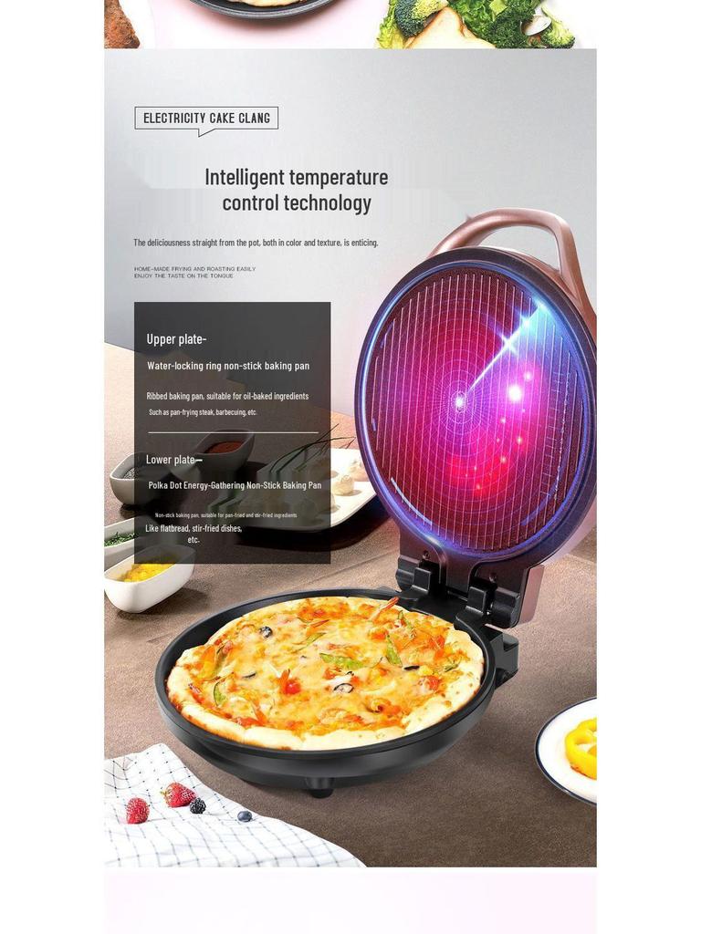 Домашняя электрическая сковорода-гриль: Углубленный блинный и креповый аппарат с двусторонним нагревом