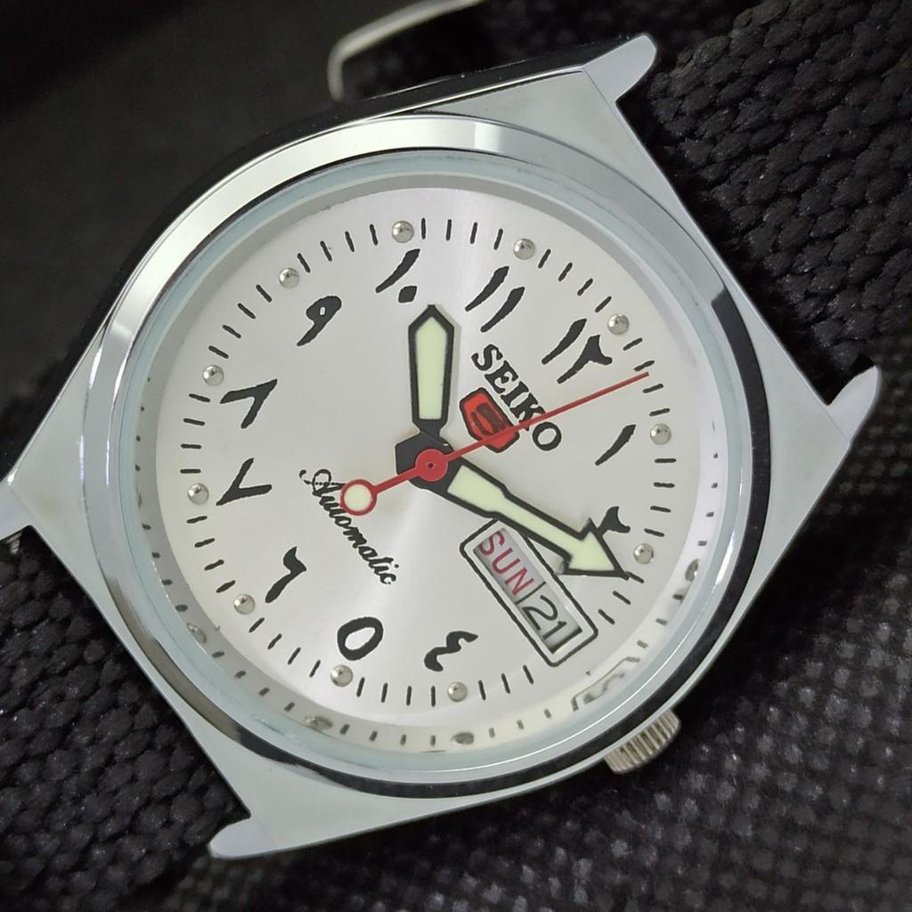 ВОССТАНОВЛЕННЫЕ ВИНТАЖНЫЕ SEIKO 5 AUTO 6309A ЯПОНИЯ МУЖСКИЕ АРАБСКИЕ ЧАСЫ 533d-a280235-2