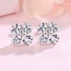 925 Sterling Silver Stud Earrings AAA Zircon For Women High Quality Exquisite Student Girlfriend Jewelry Accessories Heart GiftGood product