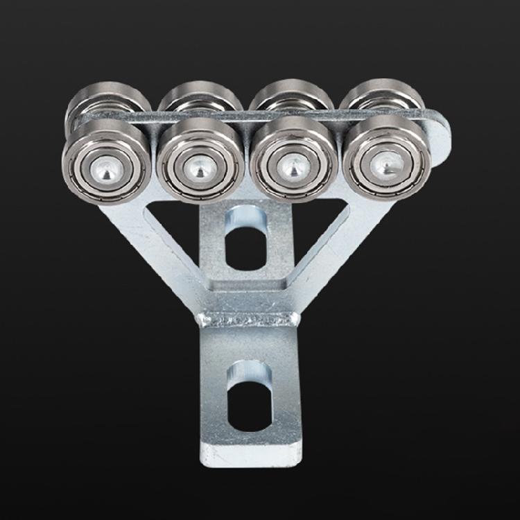 2-колесная тележка в сборе Ролики Подшипниковая тележка в сборе для более высокой стойки Кабельный лоток Роликовая тележка Гаражные блочные системы