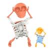 Танцующий Качающийся Скелет Игрушка Детская 3D Хэллоуин Шарнирный Скелет Пружина
