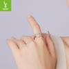 U-Shaped Horseshoe Open Ring Personalized Fashion Mango S925 Sterling Silver Ring Jewelry