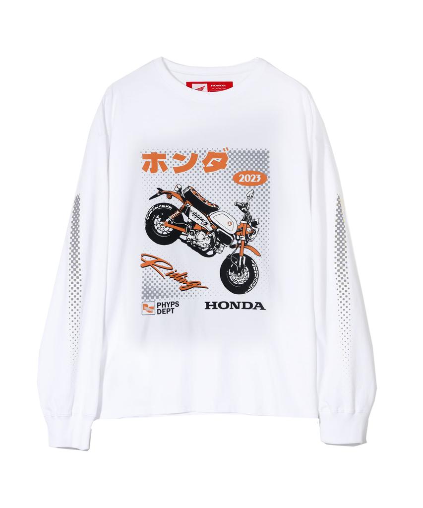 PHYPS MOTORCYCLE Honda Anime Monkey 125 Long Sleeve_White