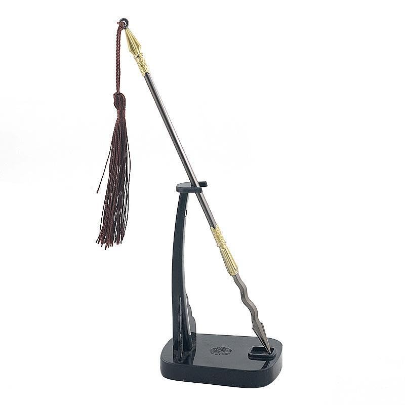 [Некогамияма] Суйкоден: Героическое змеиное копье генерала Линь Чуна, длиной 22 см / Миниатюрная фигурка, Коллекционная, Декор интерьера