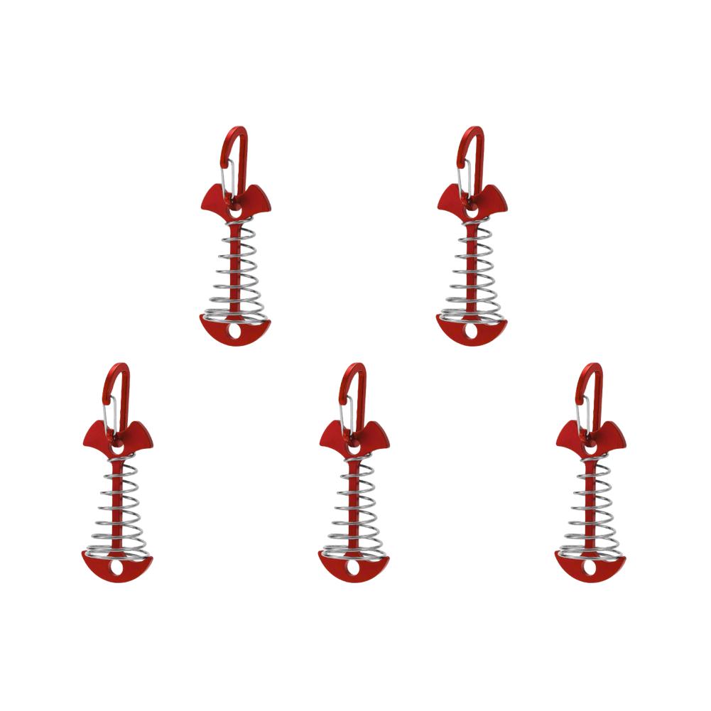 5 шт. пружинных колышков для палубы Fishbone, колышки для палаток, якорь для тента, пряжка для ветровой веревки с карабином, гвозди для фиксации палубы, крючки для кемпинговой палатки