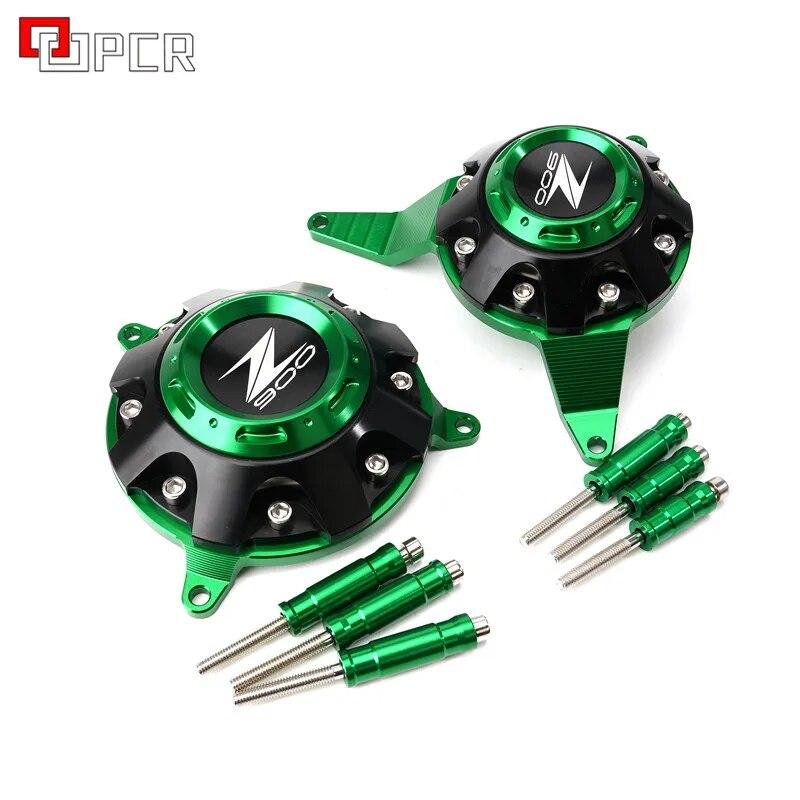 Зеленый черный мотоциклетный двигатель защита боковой статор корпус защита протектор для KWASAKI Z900 Z 900 z 900 2017 2018