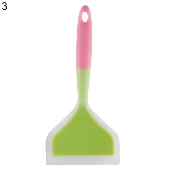 Набор цветных силиконовых кухонных лопаток с эргономичными нескользящими ручками для выпечки и приготовления пищи