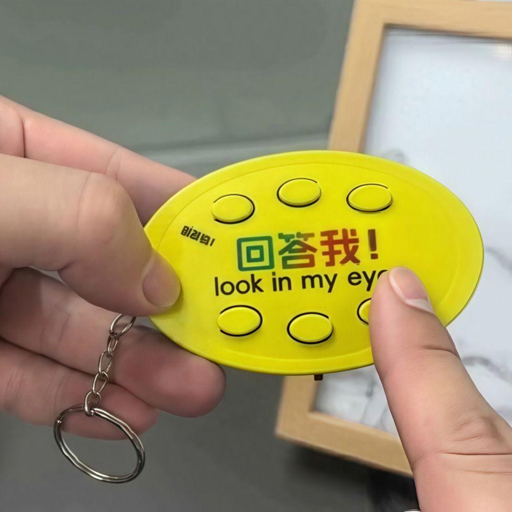 Glowing Keyboard Sound Emulator Luminous Keychain Quotation Pronunciation Luminous Keychain