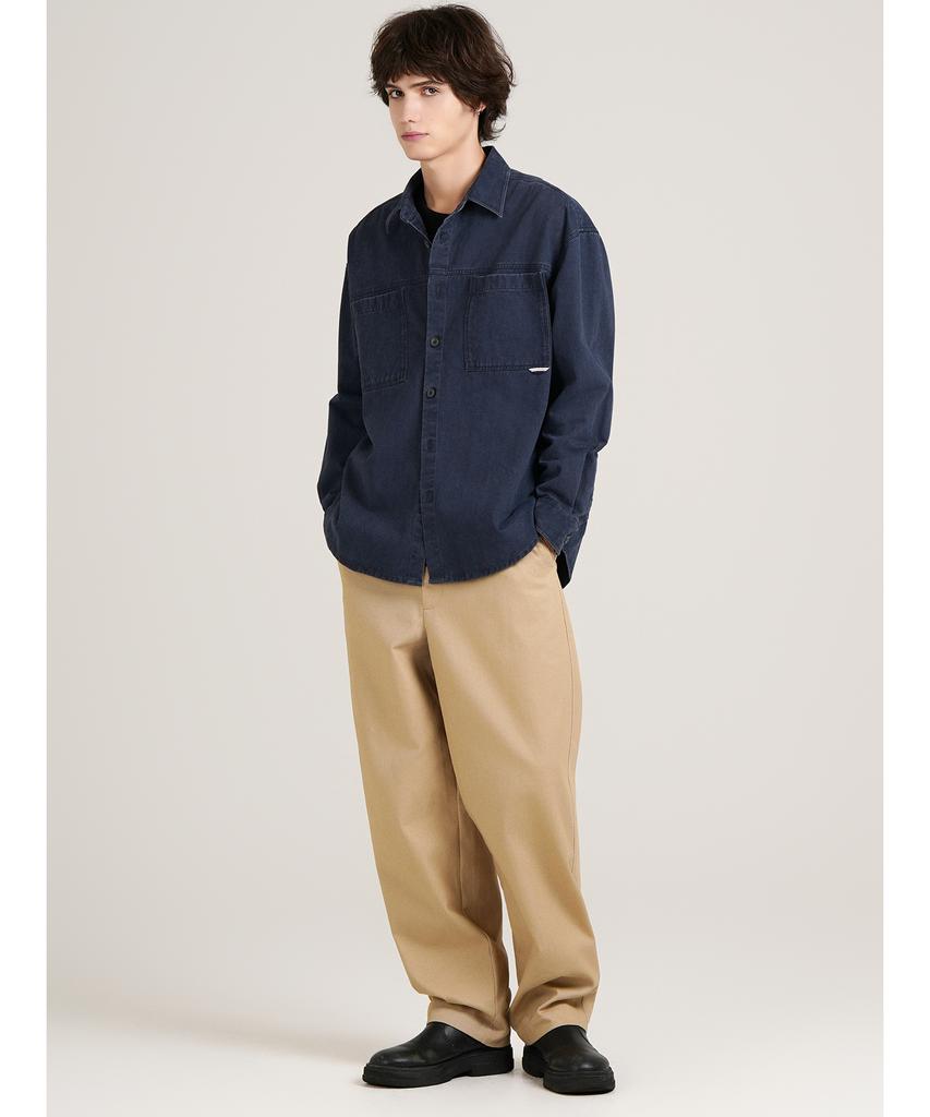 LXT Cotton Washed Overshirt Jacket [Navy]
