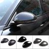For Alfa Romeo Giulia 2017 2018   ABS Carbon Fiber Car Side Rearview Mirror Decorate Cover Trim Sticker Auto