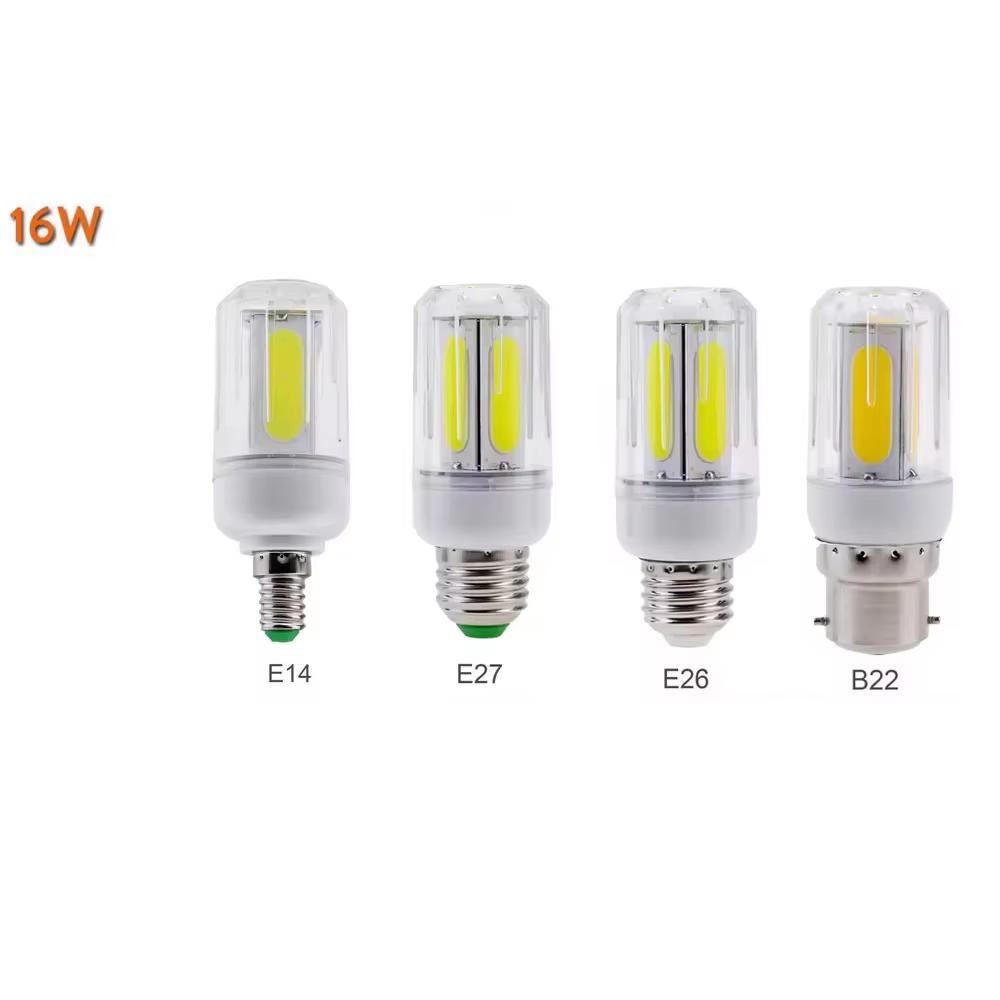 Сверхяркие 16 Вт LED COB кукурузные лампы AC 85-265 В Супер яркие домашние настольные лампы E27 E26 E14 E12 B22 Освещение для декора дома