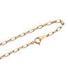 Браслет-цепочка из 18-каратного золота K18, ширина 16 см, выбираемый размер, кольцо для вытягивания, унисекс, цепочка [Speranza] 2,5 мм