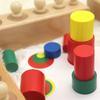 Educational Wooden Blocks for Shape and Size Recognition, Hand-Eye Coordination, and Cognitive Skills Development in Children