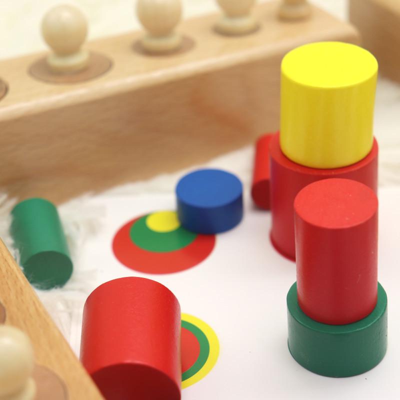 Educational Wooden Blocks for Shape and Size Recognition, Hand-Eye Coordination, and Cognitive Skills Development in Children
