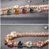 Sace Gems Zircon Bracelet Jewelry Geometric Bead Chain Link Bracelets Fashion Fine Wedding Gift for Girlfriend Women