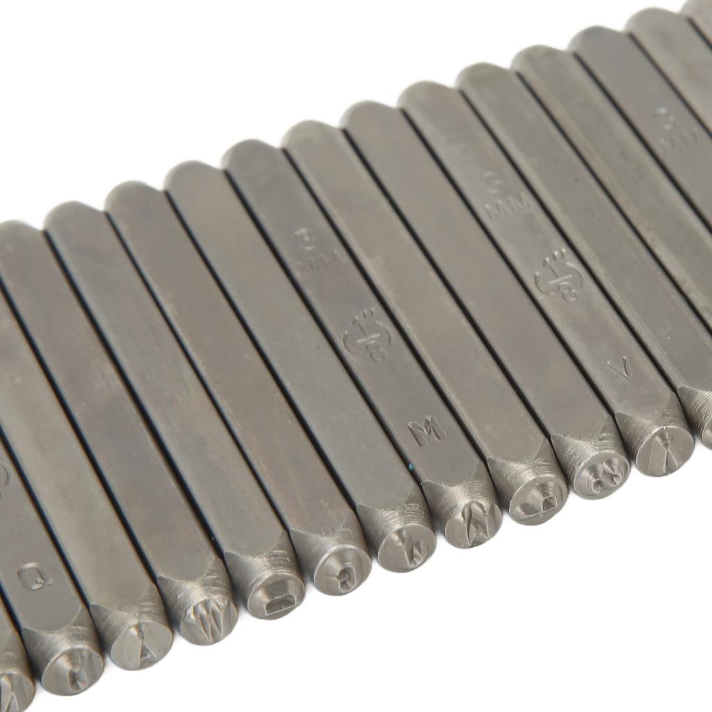 27 Pcs Metal Stamps High Carbon Steel Metal Letter Punch Stamps Set for Jewelry Leather with Storage Box