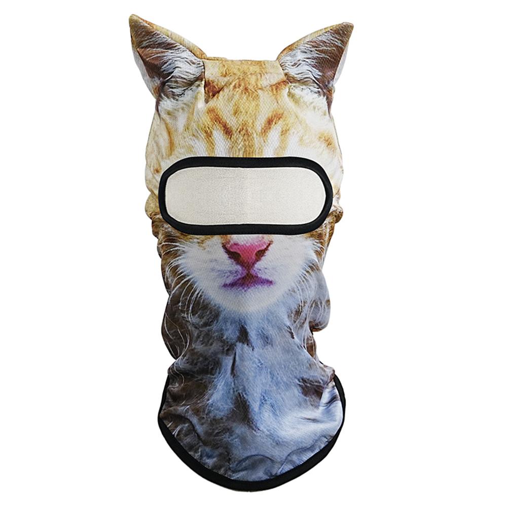 Солнцезащитная полнолицевая маска 3D Animals полнолицевая шейная маска модная кепка-пуловер для езды на велосипеде