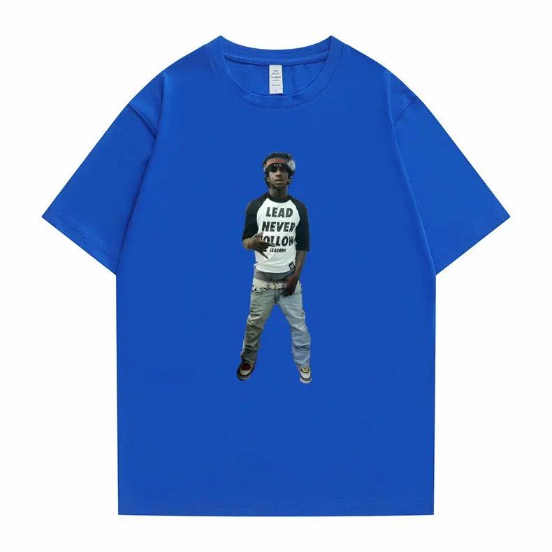 Rapper Chief Keef Lead Never Follow Leaders Print Tshirt Men Hip Hop Funny Meme T Shirt Oversized Tees Male High Quality T-shirt
