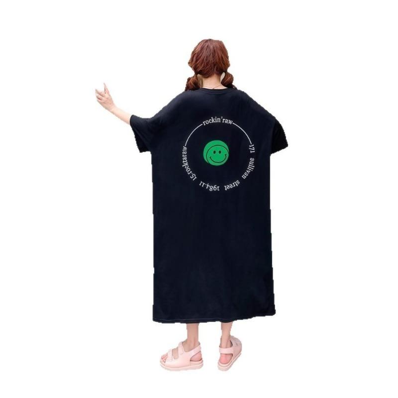 Женское платье-футболка с короткими рукавами, летнее облегающее платье, прикрывающее живот, повседневное платье выше колена