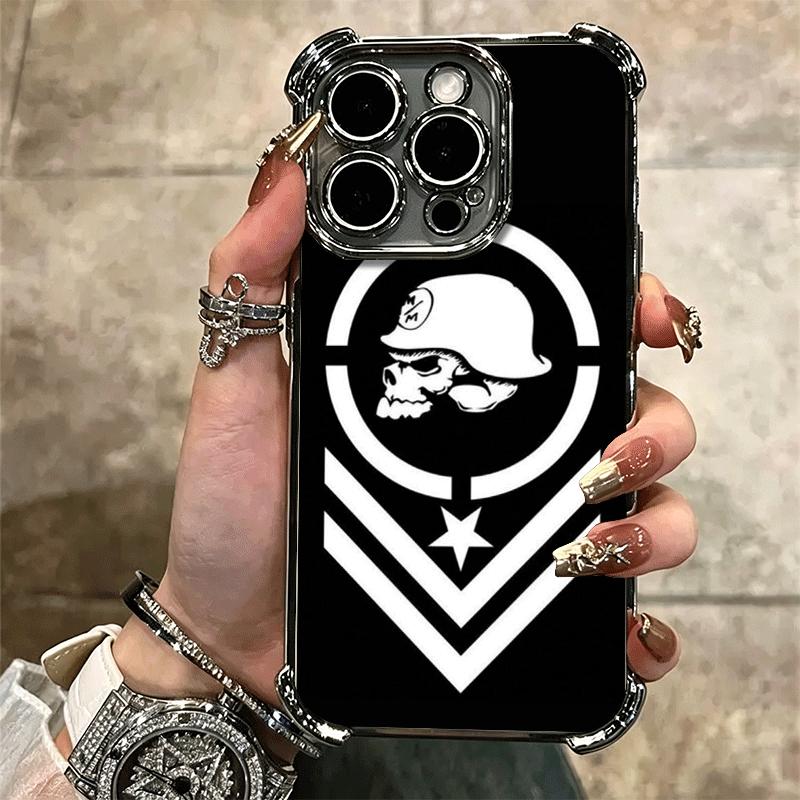 Металлическая Мулиша для Мотокросса Мягкий Чехол для Телефона Для iPhone 15 16 17 Air 14 Pro Max 16E Plus 13 12 Mini Покрытие Защита от Падения Fundas