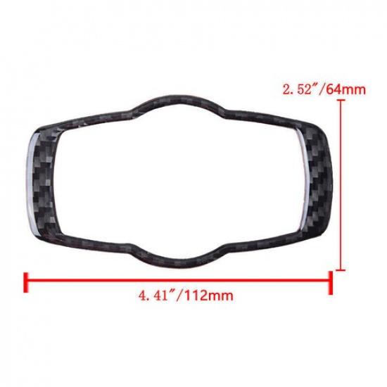 1PC For BMW 3 series E90 E92 E93 Carbon Fiber Headlight Switch Button Cover Trim