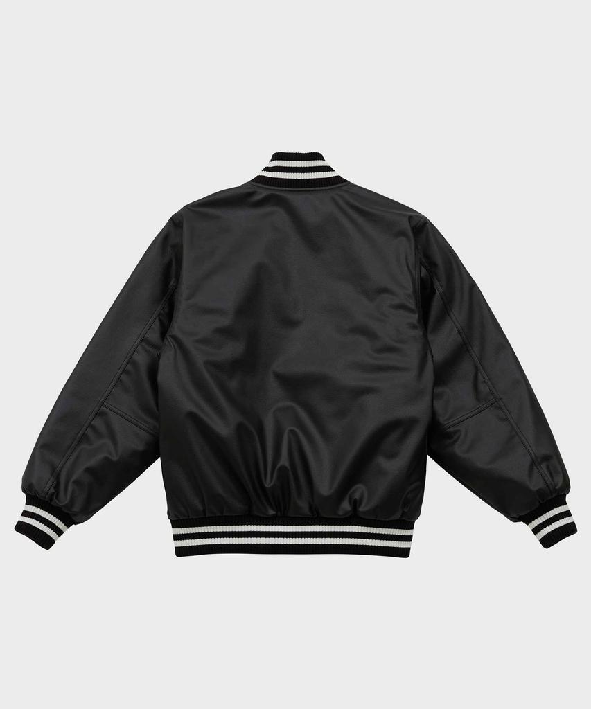 Ffeff Studio Leather Varsity Jacket (Black)