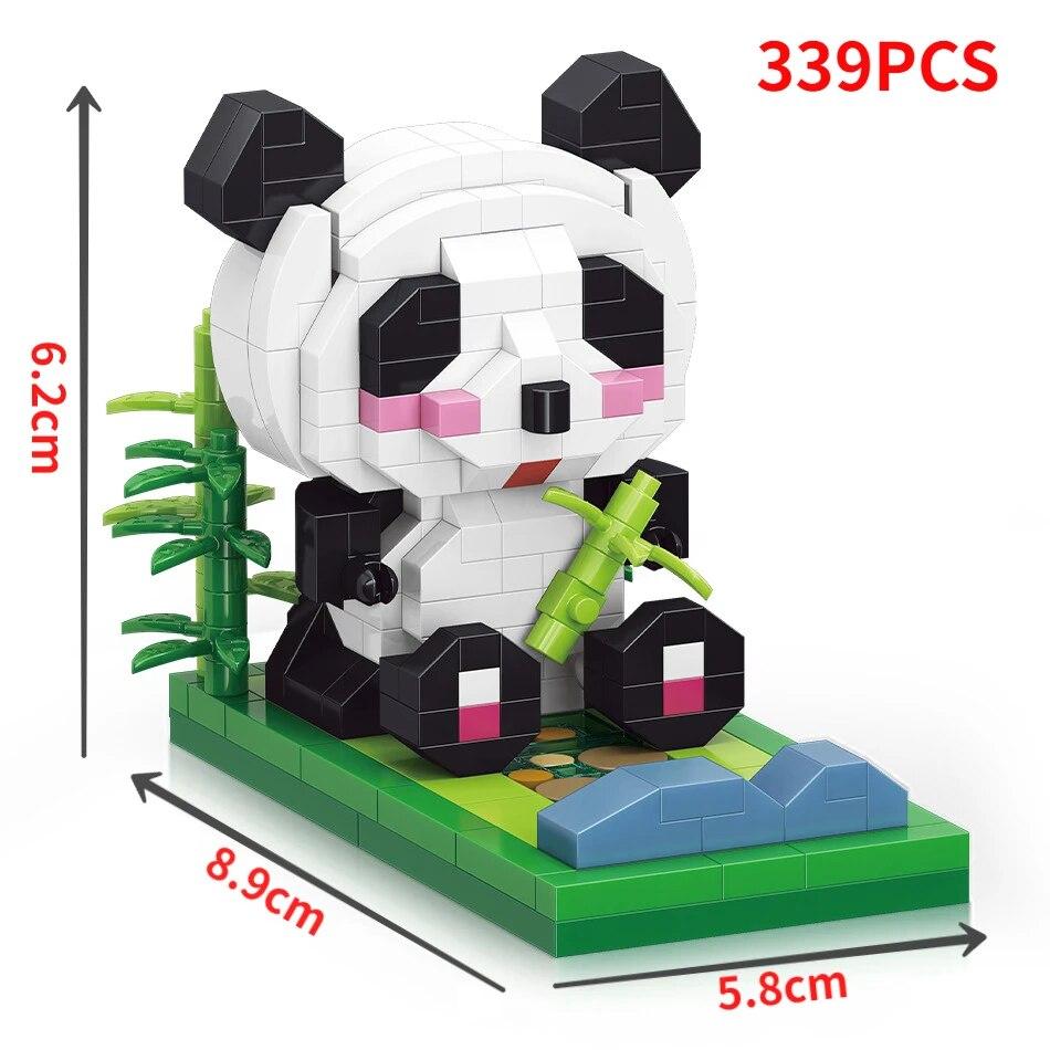 Panda Bracket Building Blocks Toys for Boys Girls Diamond Bricks Creative Construction Blocks Toys