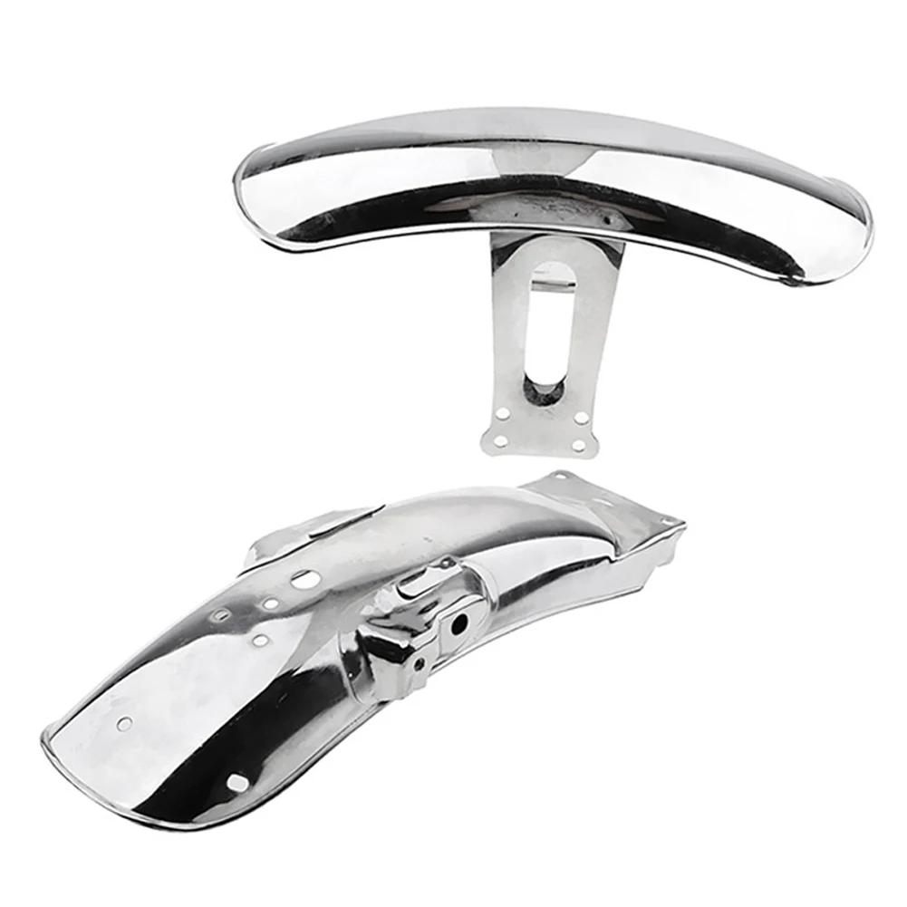 Универсальное переднее колесо мотоцикла, крыло в стиле ретро, ​​черное \ хромированное положение шин, брызговик для Honda CG125 GN125 Cafe Racer