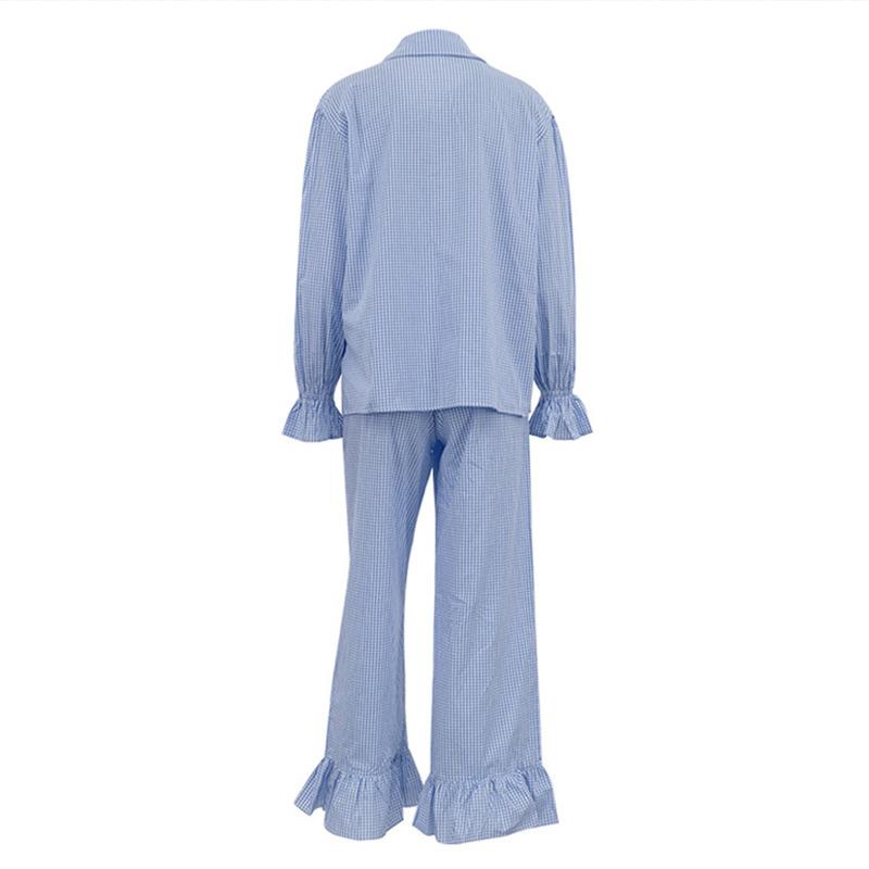 Рубашка с рисунком листьев лотоса, брюки сбоку, комплект из двух предметов, весенняя женская блузка с длинными рукавами и лацканами + свободные брюки с высокой талией, женский наряд