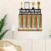 Medal Display Rack With 15 Hooks Wall-Mounted Trophy Stand Key Hooks Suitable For Medals, Ribbons, And Decorations, Room Decor