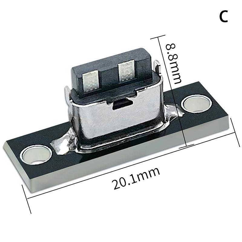 1Pcs Type-C Female Connector Jack Charging Port Usb 3.1 Type C Socket With Fixing Plate