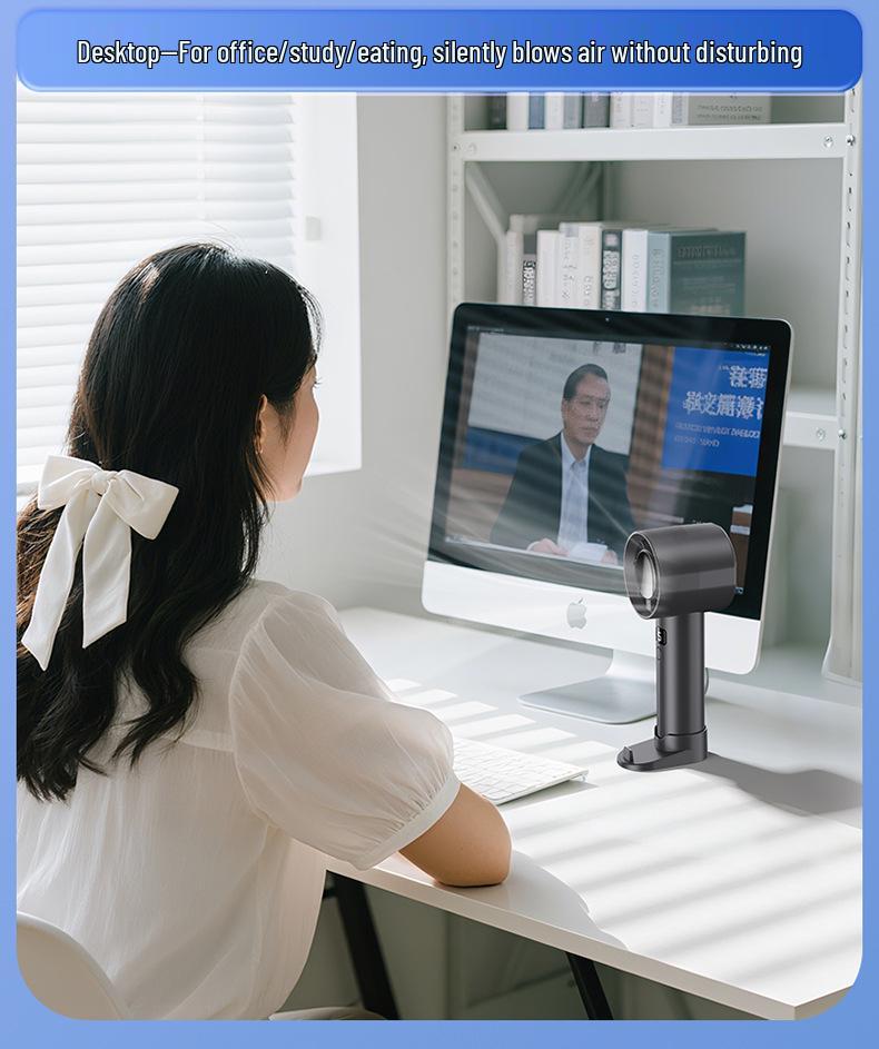 2025 USB Rechargeable Mini Wall-Mounted Desktop Fan for Dorms and Homes