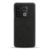 For OnePlus 10 Pro 5G Hard PC+Cloth Back Dual Protection Cover Cushion Anti-Scratch Shockproof Phone Case