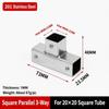 Right Angle Square Tube Connector Two/Three/Four/Five-Way Metal Tube Fitting  Industrial Frame