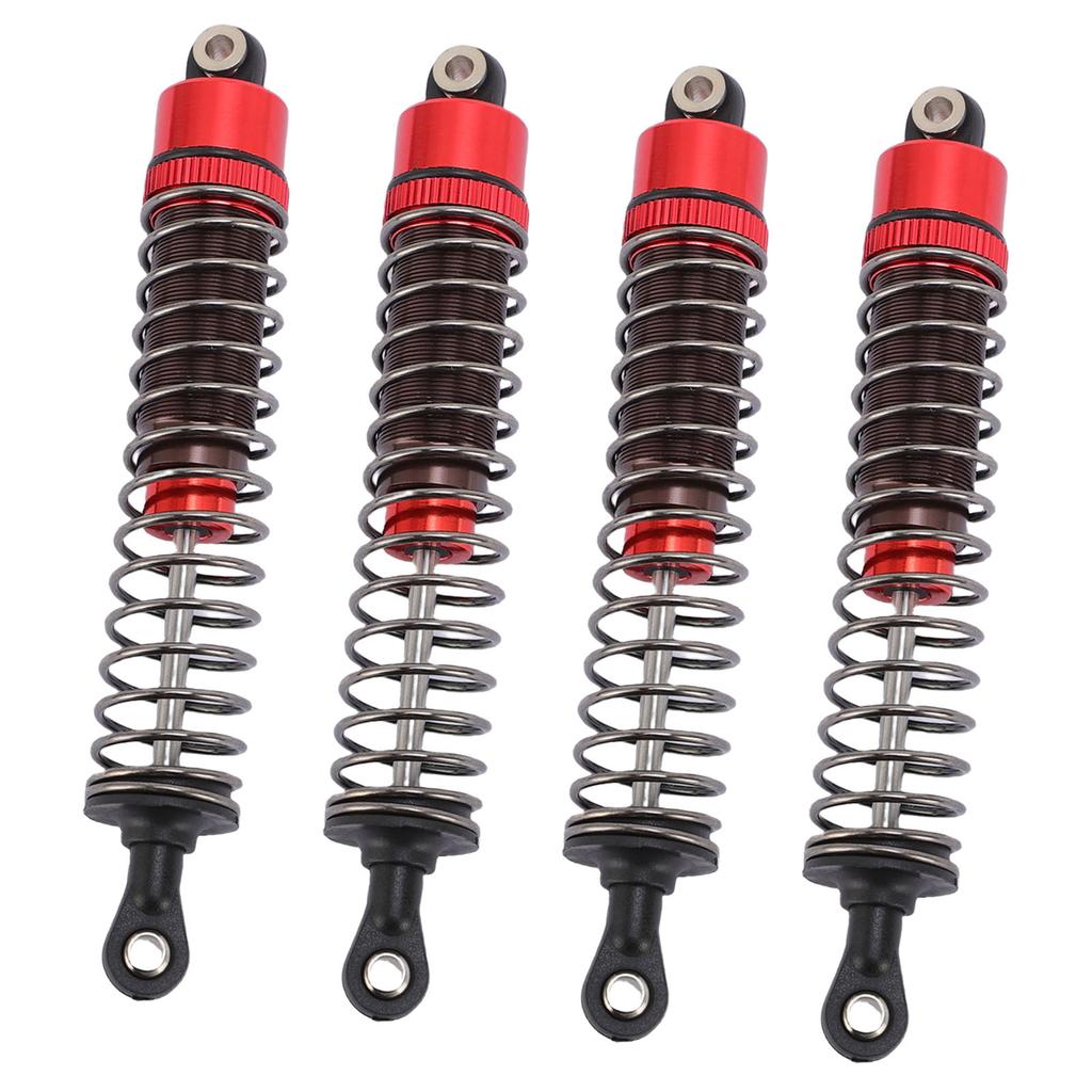 4Pcs RC Shock Absorber Set Damper with Screws 1 10 Remote Control Car Parts Aluminum Alloy 100mm Red