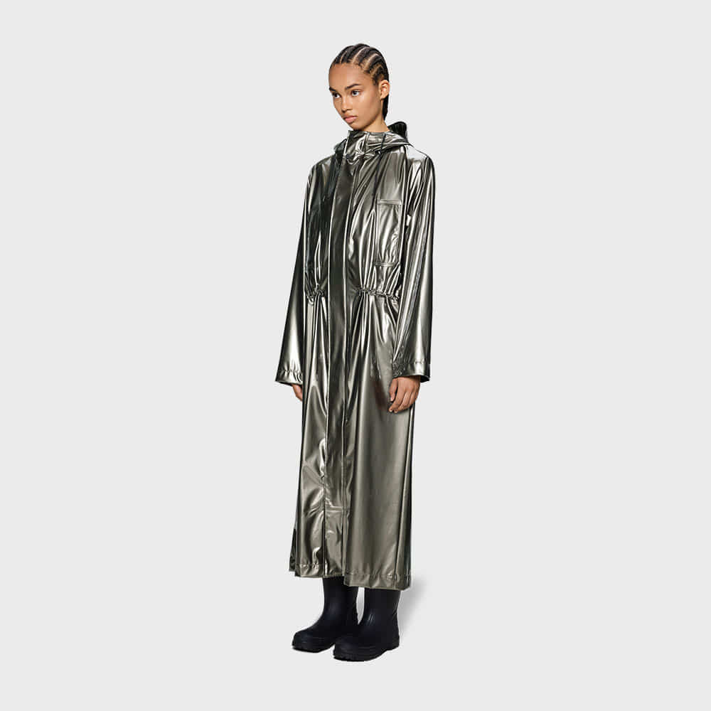 Rains Bold Longest Jacket - Raven
