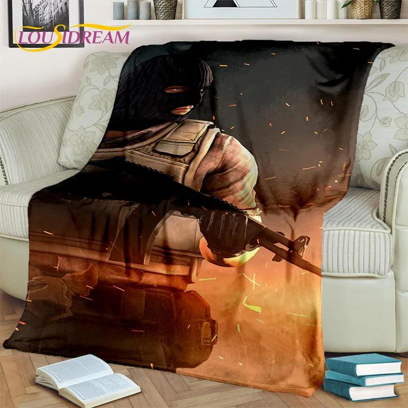 Игра Counter Strike, CS GO, 3D Плед для Геймера, Мягкий Плед для Дома, Спальни, Кровати, Дивана, Пикника, Путешествий, Офиса, Покрывало для Детей