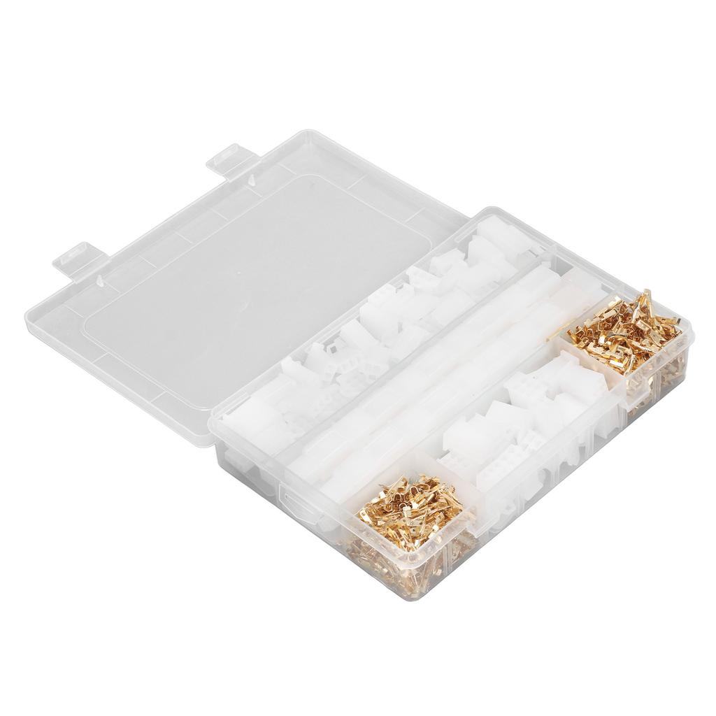 Набор 580 шт. Клеммный соединитель Медный штекерный гнездовой обжимной соединитель Пластиковый блок для проводки