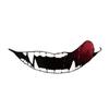 Generic Sticker Reflective Helmet Sticker Evil Teeth Bike Tank Decal Sticker Car