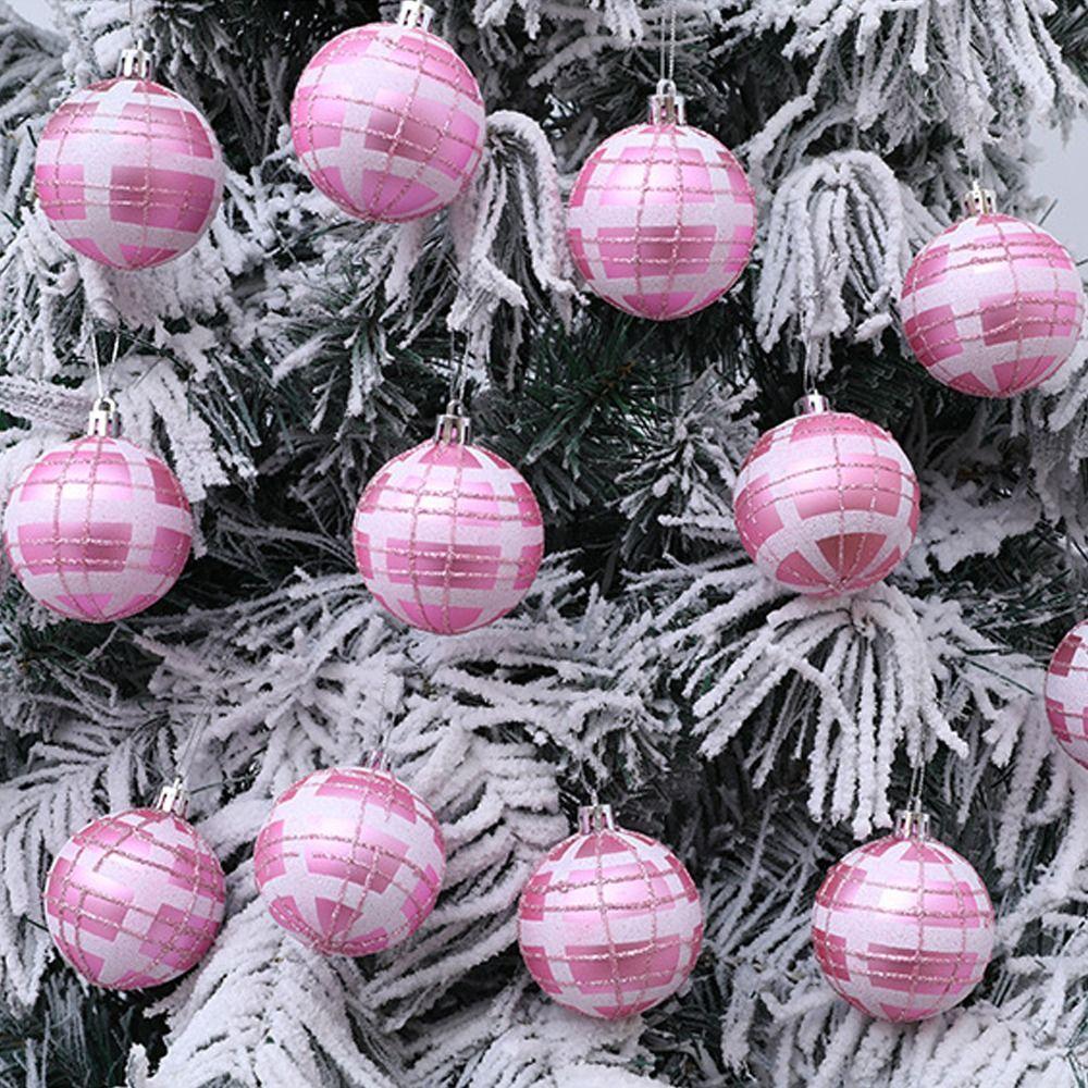 6pcs Shatterproof Christmas Tree Hanging Balls Painted Christmas Gift Balls  Xmas Tree Ornaments