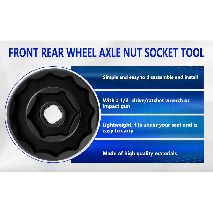 Motorcycle Axle Tool Kit Front and Rear Aluminum Nut for Ducati 1098, 1198, Multiroad 1200, Panigali 1199, 30mm, 55mm