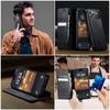 Suitable for iPhone 17 Pro card slot phone case, Samsung S25 ULTRA calf pattern leather case, A15 flip retro case