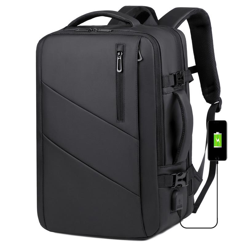 Men's Expandable Business Casual Backpack - Multifunctional, Large Capacity for Commute and Travel